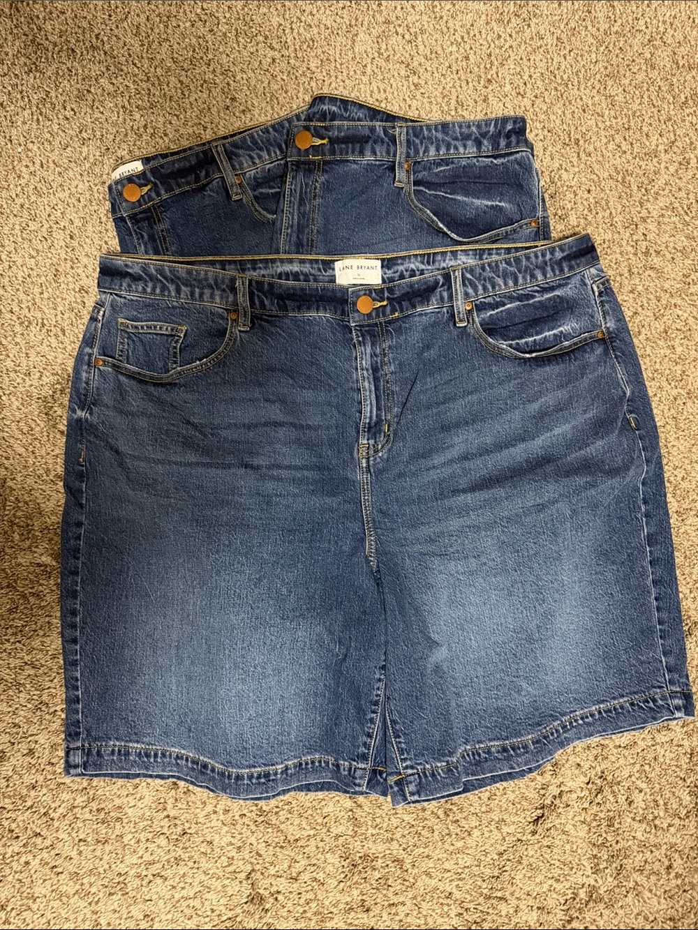 Set of 3- Lane Bryant Mid-Rise Boyfriend Bermuda - Picture 2 of 5